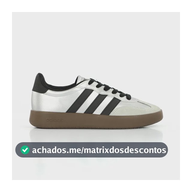 Tênis adidas Barreda Casual Com Cadarço Para Uso Diário Prata 35 Br