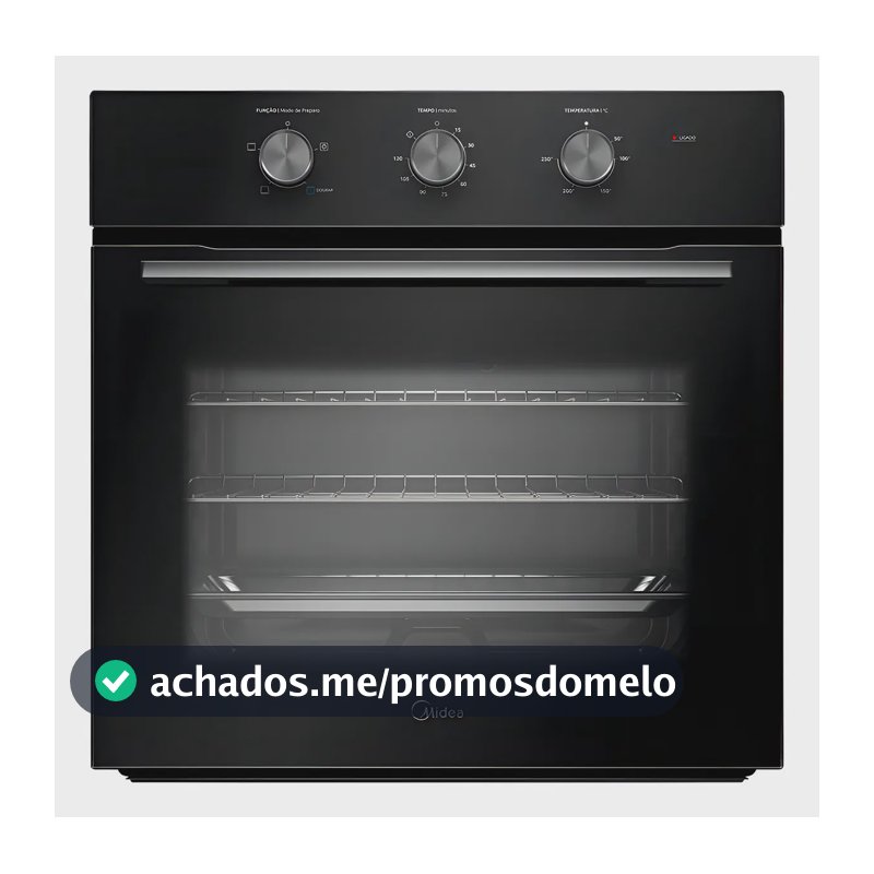 Forno Elétrico De Embutir 68l Midea Preto