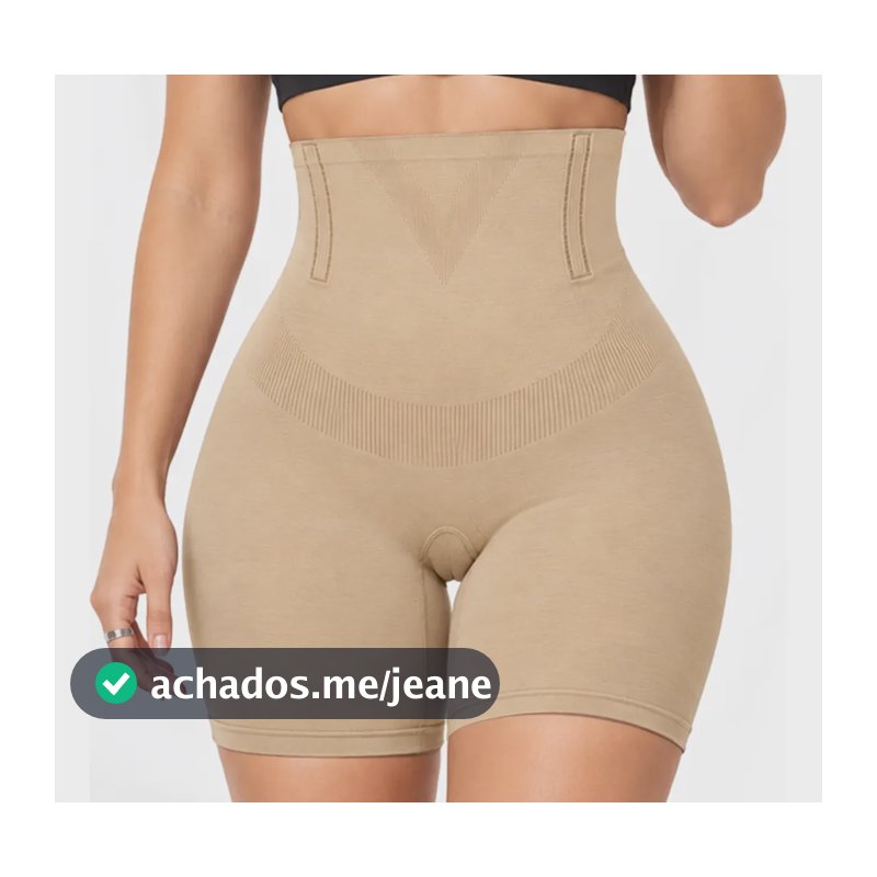 Cinta Modeladora Shorts Alta Compressão Shaper 4 Barbatana Nude Gg
