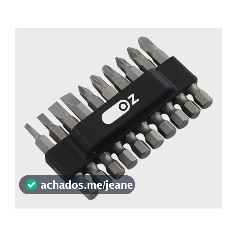 Kit 10 Peças De Bits E Ponteiras Encaixe Sextavado 1/4 Oz