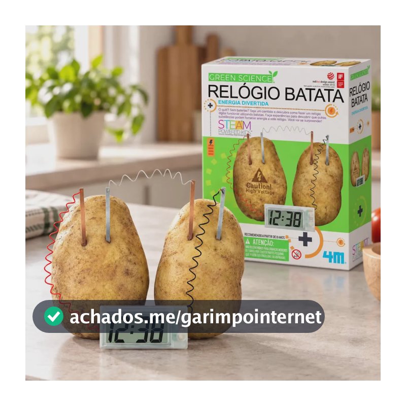 Relógio Batata - Brinquedo Científico