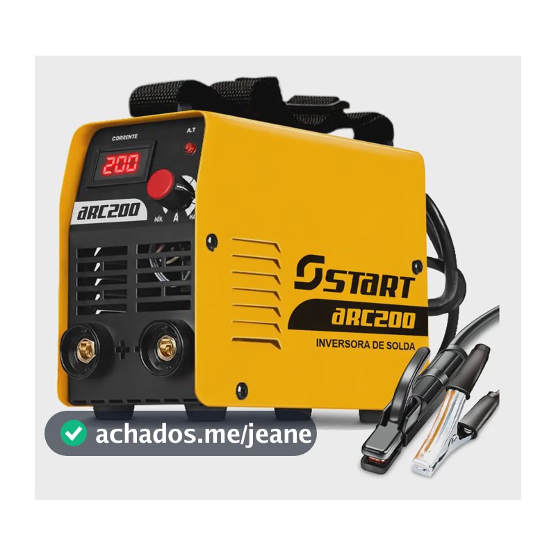 Máquina Inversora Solda Top Arc 200a Start Cor Amarelo Frequência 50Hz - 60Hz