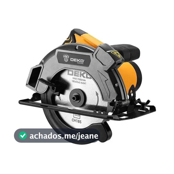 Serra Circular Deko 1600W 185mm Laser Cortes Precisos Madeira