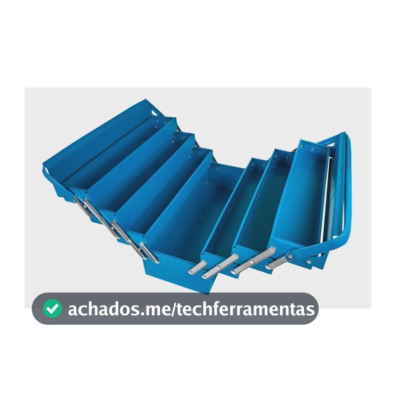 Caixa De Ferramentas Sanfonada Tramontina 7 Gavetas Azul