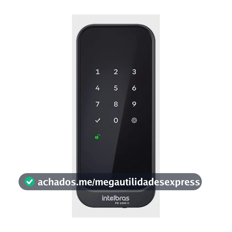 Fechadura Digital De Sobrepor Fd 1000 D Preta Intelbras