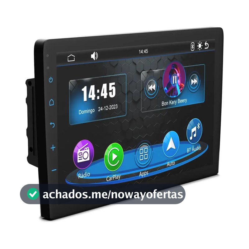 Central Multimídia 2 Din Faaftech Cm9 9 Polegadas ConnectMedia com Apple Carplay e Android Auto Sem Fio
