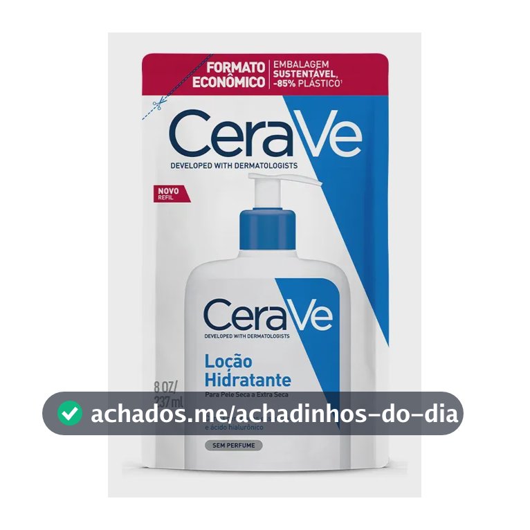 Refil Loção Hidratante Corporal 3 Ceramidas 120h CeraVe 237ml
