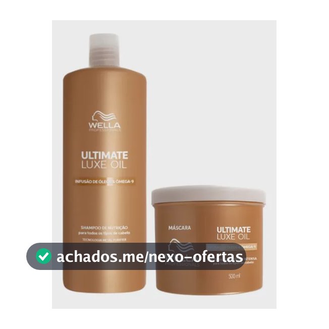 Kit Ultimate Luxe Oil Duo - Shampoo 1l + Máscara 500ml