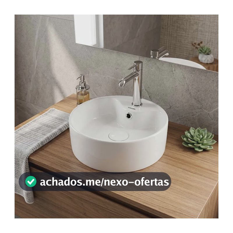 Cuba Banheiro Branca Redonda 3030cm Cerâmica Premium Moldada Em Peça Única Alto Brilho Com Ladrão E Bordas Arredondadas Winda