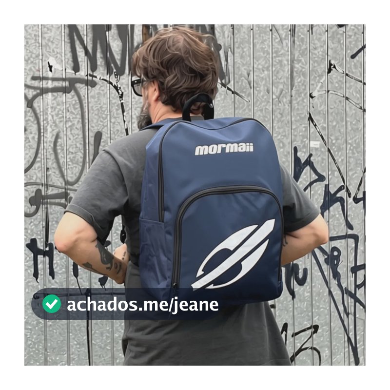 Mochila Mormaii Resistente Casual 21 Litros Básica Azul Azul Un