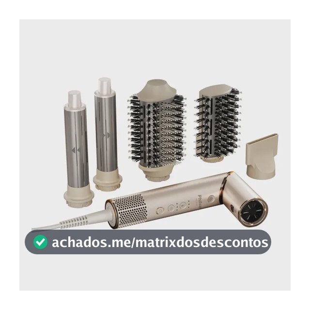 Secador De Cabelos Philco Psc3500 4 Em 1 Dobrável Motor Bldc Bege 220v