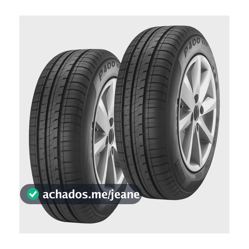 Kit 2 Pneus Pirelli Aro 15 P400 Evo 185/65 R15 88h - H