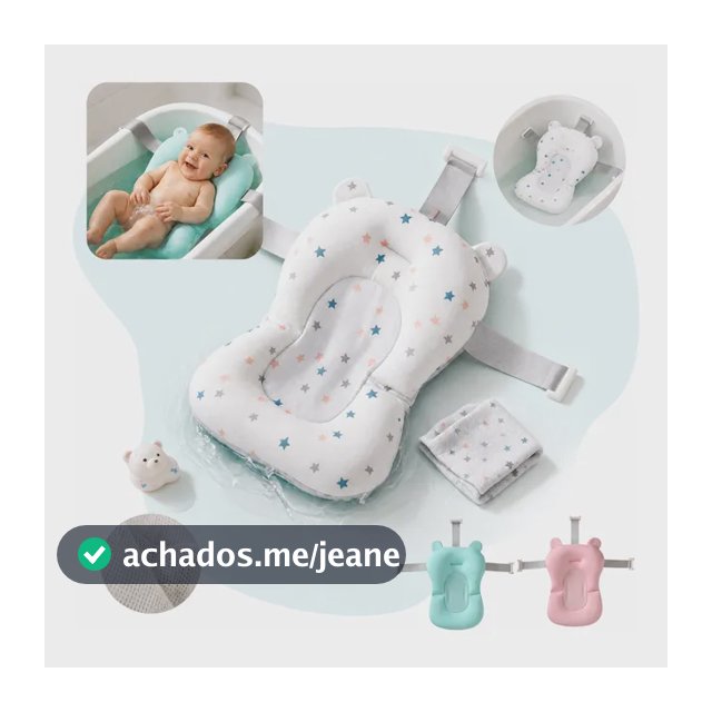Almofada De Banho Flutuante Para Bebe Com Trava Regulagem