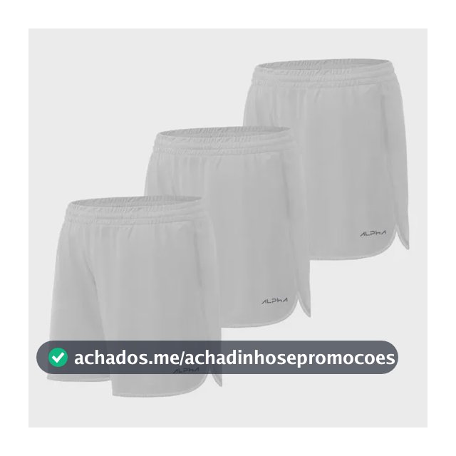 Kit 3 Shorts De Corrida Dry Alpha