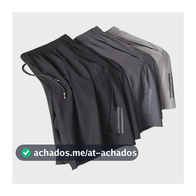 Kit 3 Bermuda Masculina Importada Seda  Secagem Rápida