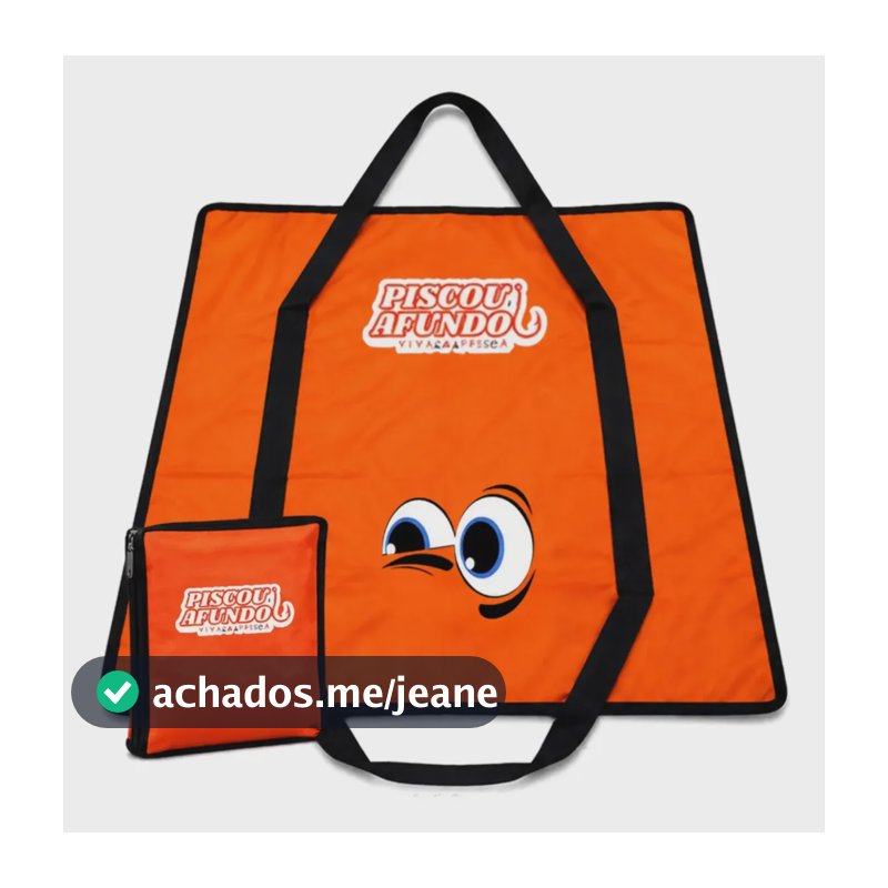 Tapete Pesa E Transporta Peixe 100cm X 0,95cm Piscou Afundou Laranja