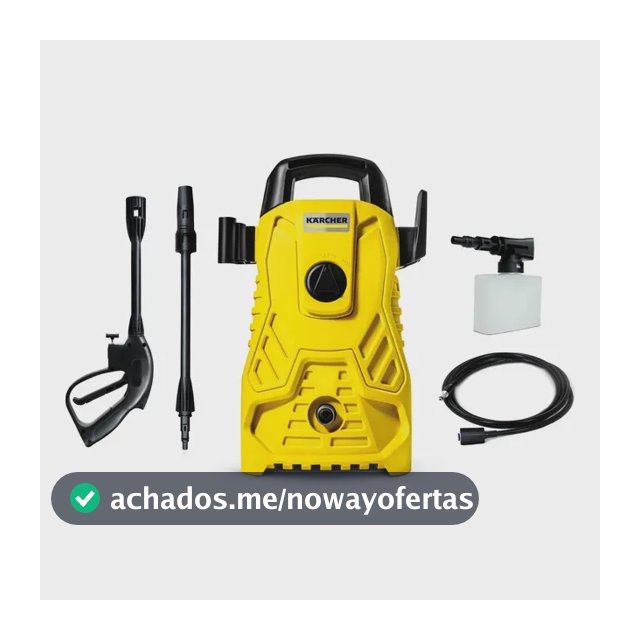 Lavadora de Alta Pressão Kärcher Compacta 1.500 PSI/Libras 1400W 300L/h com Aplicador de Detergente e Lança Regulável 220v