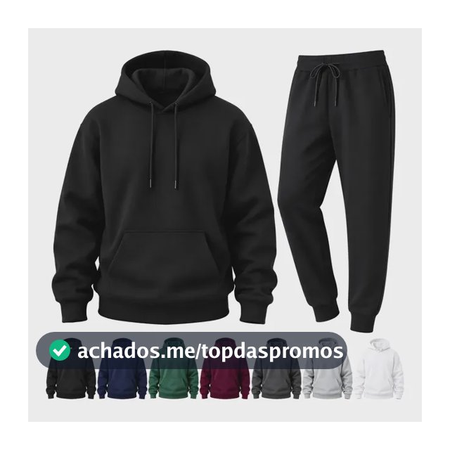 Conjunto Moletom Masculino,incluir Casaco Com Capuz E Calças