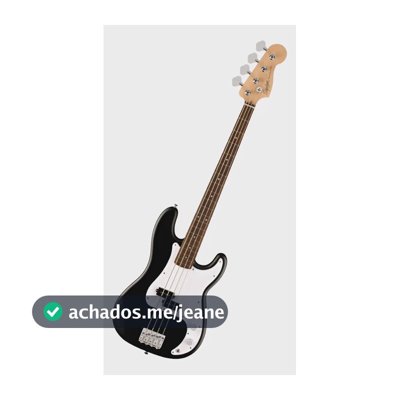 Contrabaixo Fender Squier Debut Precision Bass Lrl Wpg Preto Destro Fosco 4