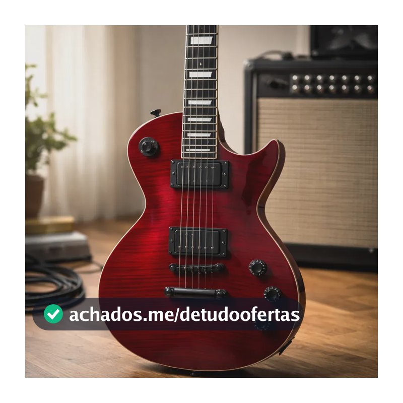 Guitarra Tagima Les Paul Almach FL TRD Vermelho Transparente