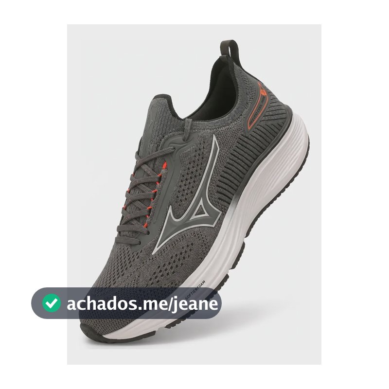 Tênis Mizuno Cool Ride 3 Esportivo Corrida Academia Original Chumbo Liso 42