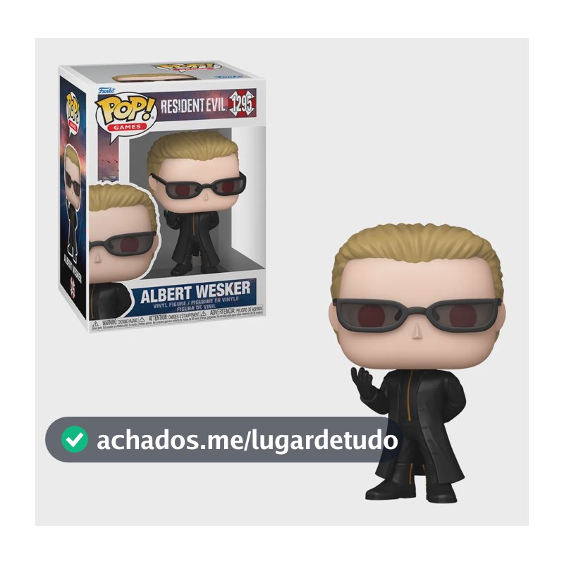 Funko Pop Albert Wesker 1295 Resident Evil Games Original