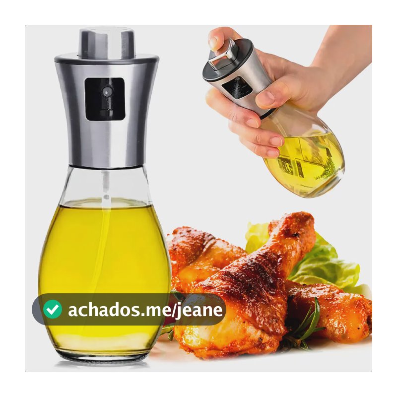 Spray Borrifador Pulverizador De Azeite Culinário 200 Ml Para Cozinha, Sua Comida Com Um Toque Especial Marca Ecomixshop