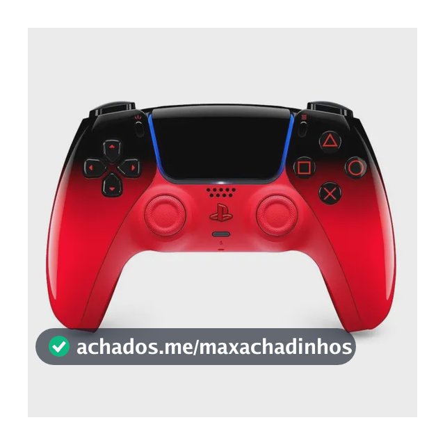 Controle Sem Fio Sony Dualsense Hyperpop, Ps5, Techno Red Vermelho