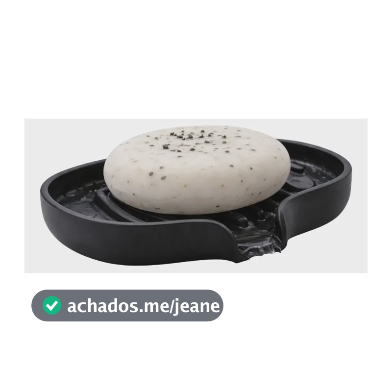 Saboneteira Banheiro Resistente Leve Funcional Preto