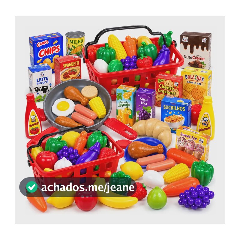 Brinquedo Infantil Conjunto Frigideira Chef Legumes E Frutas C