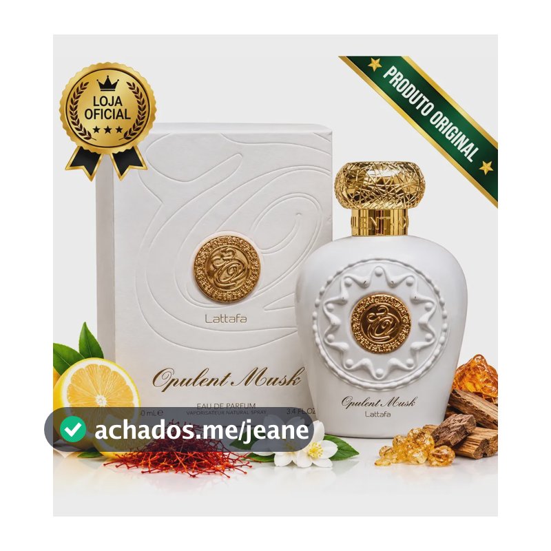 Perfume Árabe Opulent Musk Lattafa Edp 100ml Feminino