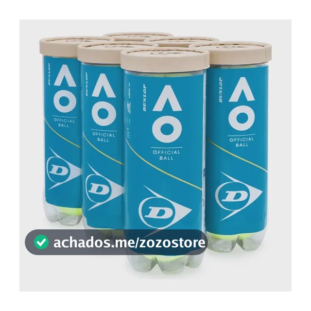 Bola De Tênis Dunlop Australian Open - Pack Com 6 Tubos Verde