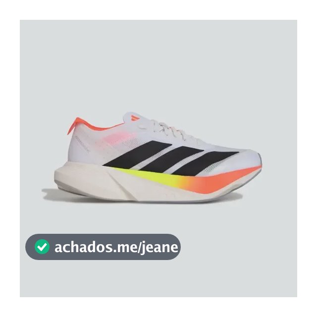 Tênis Masculino Adizero Drive Rc adidas Ftwwht/cblack/solred Liso 39 Br