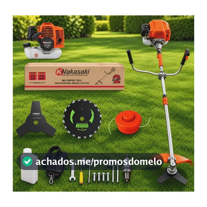 Roçadeira Knakasaki 75cc 3,6hp 5 Em 1 Profissional