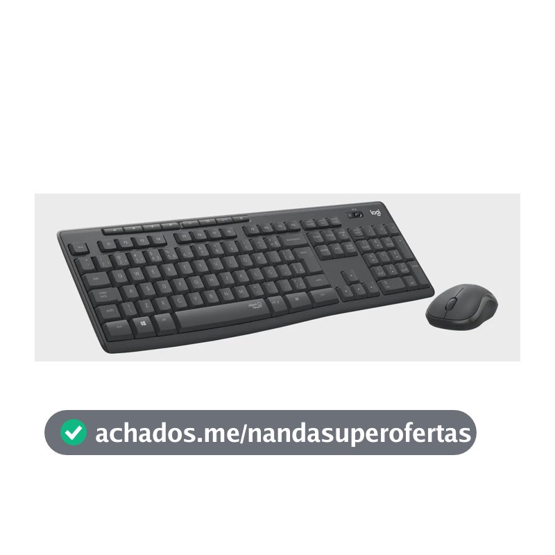 Combo Teclado e Mouse sem fio Logitech MK295