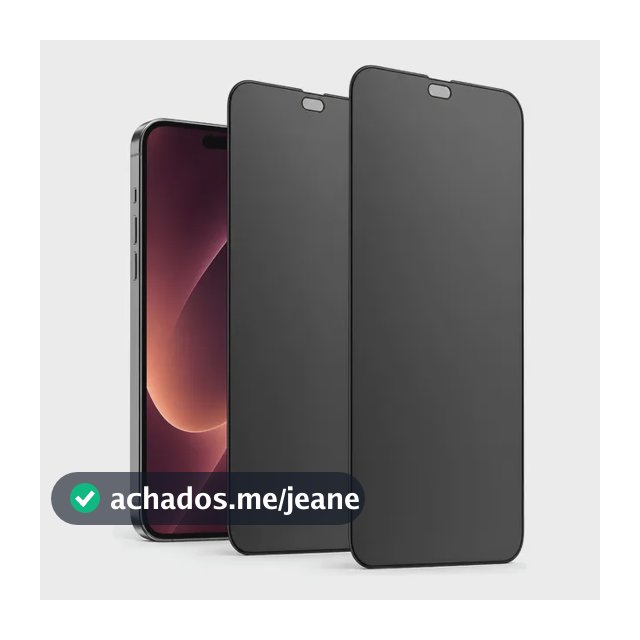 Kit 2 Pelicula P iPhone Cerâmica Privacidade Fosca 11 Ao 17e