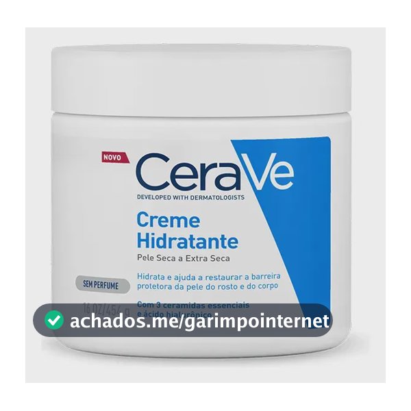 Creme Hidratante Facial Corporal Pele Seca 3 Ceramidas CeraVe 454g