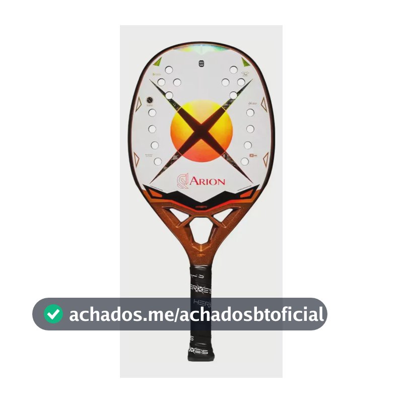 Raquete De Beach Tennis Heroes Arion - André Baran 18k Branco
