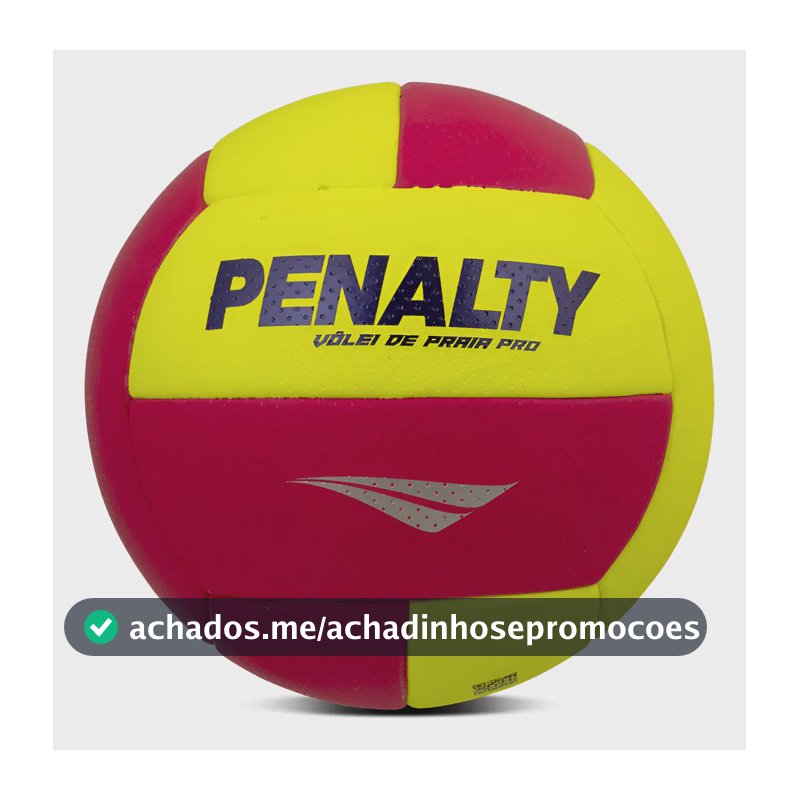 Bola Penalty Volei De Praia Pró Beach Volley Oficial Areia Amarelo