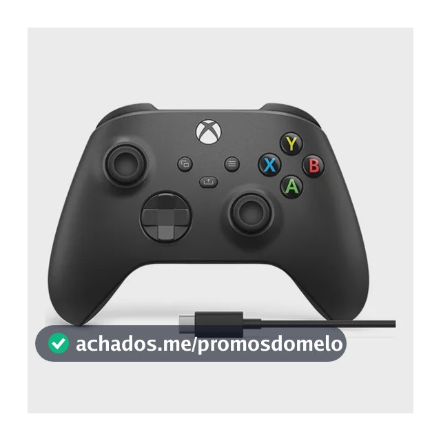 Controle Sem Fio One/Series com Cabo USB-C Preto
