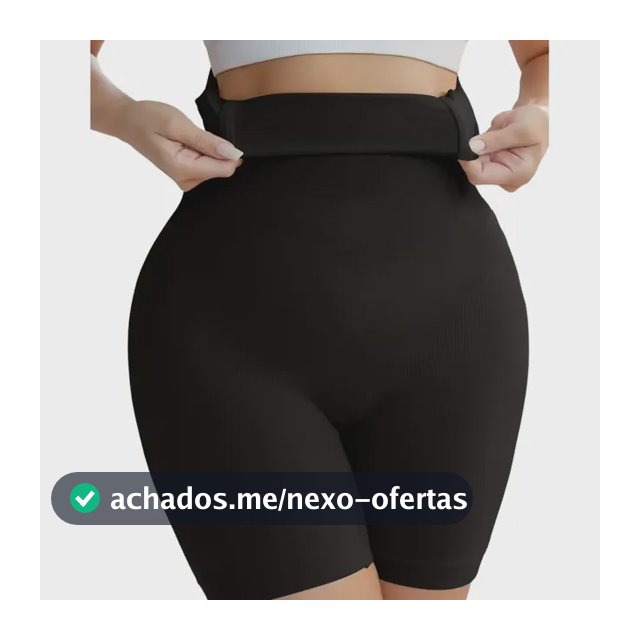 Cinta Modeladora Shorts Alta Compressão Shaper 4 Barbatana