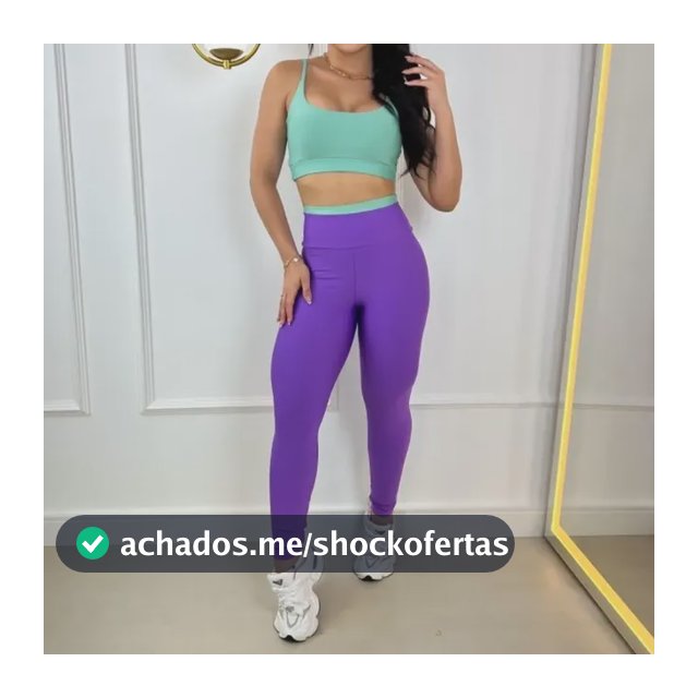 Conjunto Fitness Bicolor Feminino Academia Suplex Premium