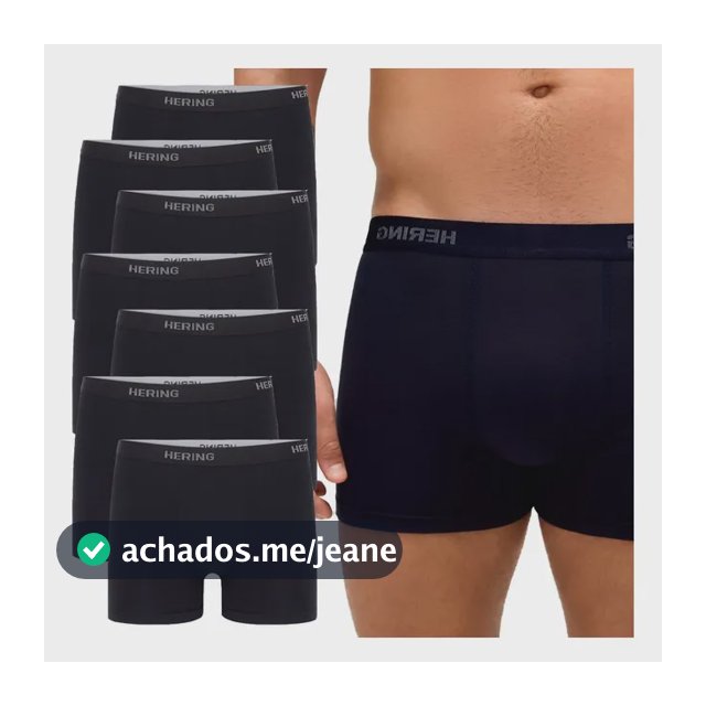 Kit 8 Cuecas Hering Box Boxer Em Malha De Algodão Original