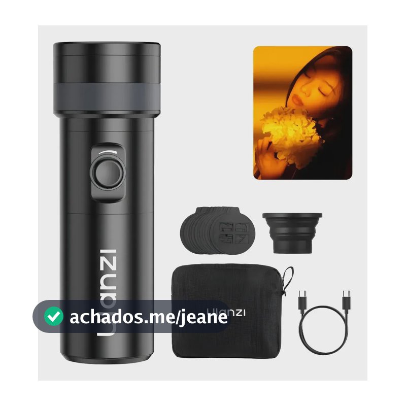 Ulanzi Lm01 Rgb Luz De Vídeo Para Fotografia Lanterna Preto