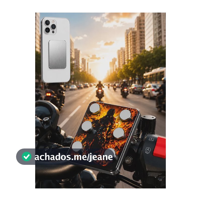 Suporte Celular Moto Magnetico Ima Extra Forte Motoboy Gps Sortido