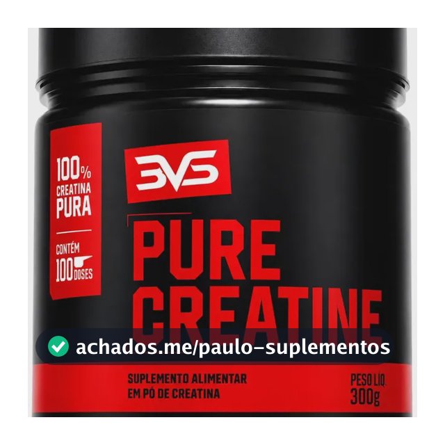 CREATINA MONOHIDRATADA 300g - 100% Pura - 3VS Nutrition