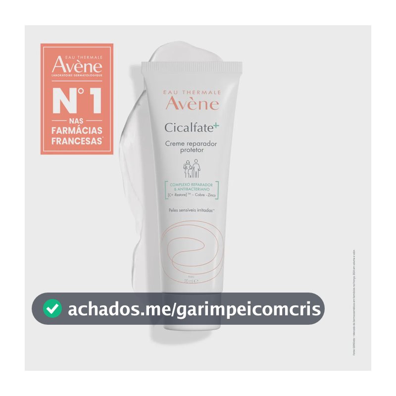 Creme Reparador Protetor Avène Cicalfate+ Pele Sensível 20ml