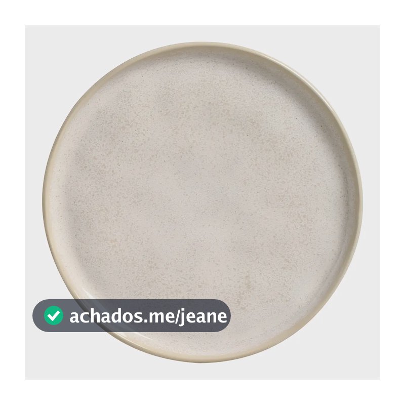 JOGO C/ 6 PRATOS DE SOBREMESA BIO LATTE Ø21,5CM PORTO BRASIL