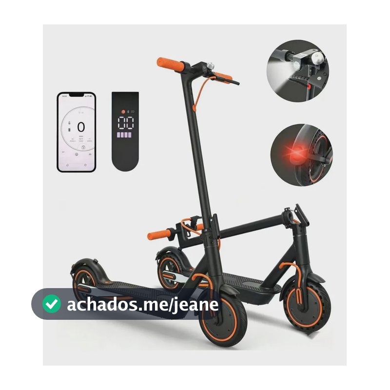 Patinete Elétrico Xm01  Autonomia De 25 Km, 500w 32km/h Preto