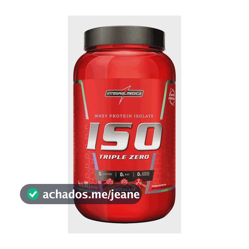 Whey Protein Iso Triple Zero Chocolate 900g Integralmédica Chocolate